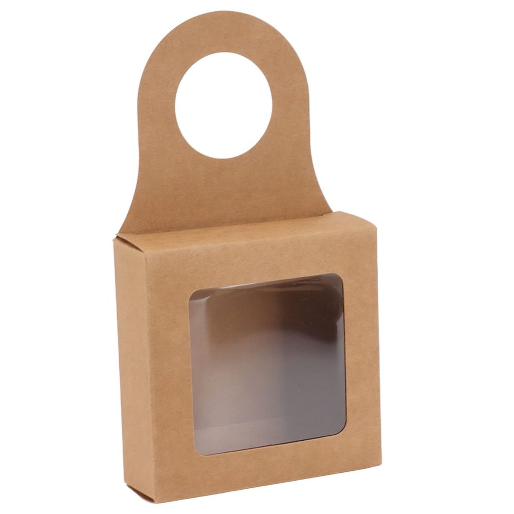 Walfront Kraft Paper Wine Bottle Box, Foldable and Sturdy, 25 Count for Gifts and Decorations