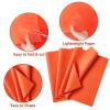 150 Sheets Orange Tissue Paper Bulk 14x20 Inch view 3
