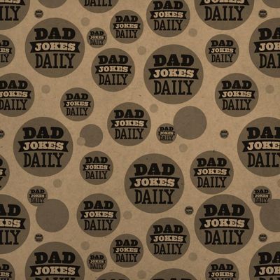 GRAPHICS & MORE Father's Day Dad Jokes Daily Premium Kraft Gift Wrap Wrapping Paper Roll