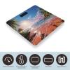 Summer Beach with Palm Trees Scale for Body Weight LED Display Sturdy Tempered Glass Digital Bathroom Scale Anti-Slip Highly Accurate Digital Weighing Machine for People 400lb Capacity view 3