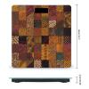 African Style Patchwork Scale for Body Weight LED Display Sturdy Tempered Glass Digital Bathroom Scale Anti-Slip Highly Accurate Digital Weighing Machine for People 400lb Capacity view 2