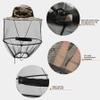 Mosquito Hat Net Midge Head Net Beekeeper Hat Face Shield Fishing Foldable for Outdoor Hiking, Camping, Gardening Grey, Midge Head view 2