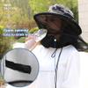 Mosquito Hat Net Midge Head Net Beekeeper Hat Face Shield Fishing Foldable for Outdoor Hiking, Camping, Gardening Grey, Midge Head view 3