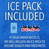 All City Candy Milk Chocolate Hand Dipped Pretzel Rods coated with Toffee Crunch bits, Individually Wrapped, 10 Count, Gift Canister, Ice Pack included if needed. Great for corporate gifting, events and candy displays. view 4