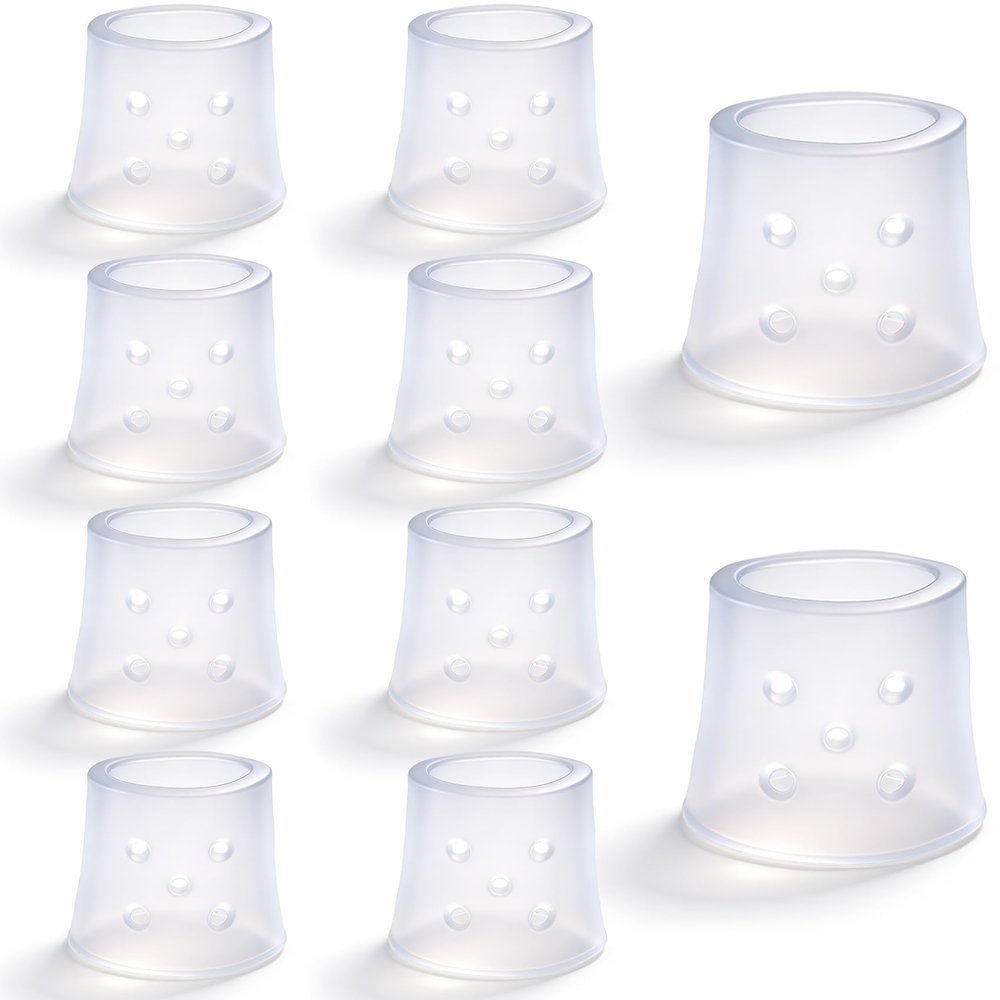 Kyckeif 12pcs Silicone Finger Covers for Skin Picking, Breathable Stop Nail Biting Finger Guard with Air Holes, Reusable Non-Slip Finger Cots Sleeves for Cuticle Protection Anti Skin Picking - Clear