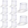 Kyckeif 12pcs Silicone Finger Covers for Skin Picking, Breathable Stop Nail Biting Finger Guard with Air Holes, Reusable Non-Slip Finger Cots Sleeves for Cuticle Protection Anti Skin Picking - Clear view 1
