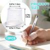 Kyckeif 12pcs Silicone Finger Covers for Skin Picking, Breathable Stop Nail Biting Finger Guard with Air Holes, Reusable Non-Slip Finger Cots Sleeves for Cuticle Protection Anti Skin Picking - Clear view 2