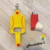 Softball Inhaler Holder Key Fob view 2