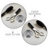 OSOLADY 6pcs Stainless Steel Blow Dryer Holder Stand - Desktop Hair Dryer Organizer Tube for Bathroom & Barber Station Countertop Hair Tool Rack for Stylists Silver view 3