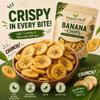 Organic Herb Banana Chips Gluten-Free, Vegan Snack, Lightly Salted, No Artificial Additives, Non-GMO, Crunchy Healthy Chips, Made in India (3oz) view 2