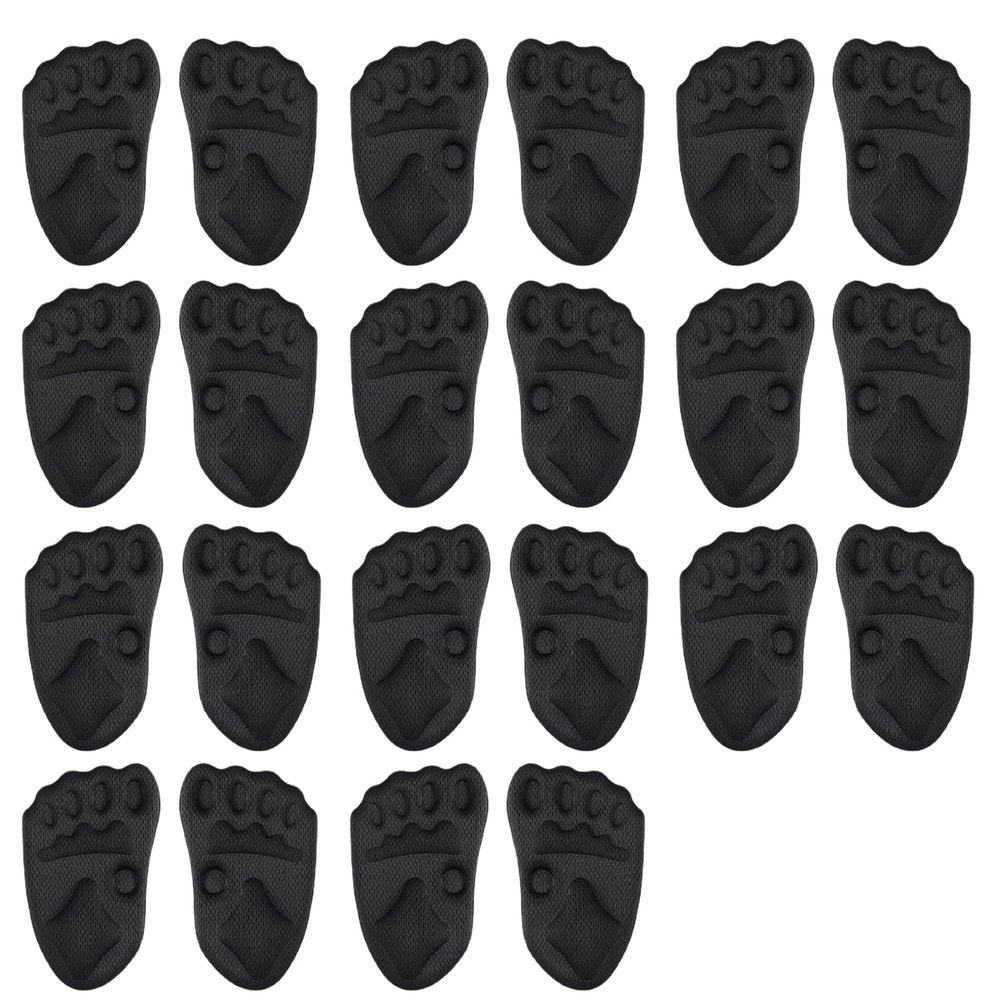 2026 Upgrade Metatarsal Pads for Women, Ball of Foot Cushions Relief and Comfort, Non-Slip Shoe Inserts for Women, One Size Forefoot Pain Relief Pads for High Heels (Black, 10 Pair)