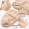 2026 Upgrade Metatarsal Pads for Women, Ball of Foot Cushions Relief and Comfort, Non-Slip Shoe Inserts for Women, One Size Forefoot Pain Relief Pads for High Heels (Black, 10 Pair) view 2
