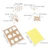CIMAXIC 1 Set Colorful Cellophane Sheets - Multicolor Cellophane Paper Sheets with Templates - Transparent Craft Material for Diy Art Projects Suncatcher Making view 2