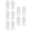 Semme 10pcs Finger Toothbrush Infant Silicone Soft Toothbrush for Newborn Food Grade Safe Teething Gum Transparent Red Green Yellow (#3) view 2