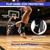 2-Pack Adjustable Ankle Brace, Lightweight & Breathable Ankle Support, Compression Unisex Ankles Stabilizer Straps & Ankle Support Sleeve, for Basketball, Fitness, Sports & Daily Training (Grey) view 4