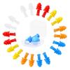 10 Pairs of Reusable Silicone Noise Cancelling earplugs and Waterproof Swimming earplugs, Suitable for Work, Study, and Noisy Places view 1