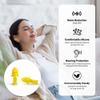 10 Pairs of Reusable Silicone Noise Cancelling earplugs and Waterproof Swimming earplugs, Suitable for Work, Study, and Noisy Places view 2