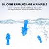 10 Pairs of Reusable Silicone Noise Cancelling earplugs and Waterproof Swimming earplugs, Suitable for Work, Study, and Noisy Places view 3