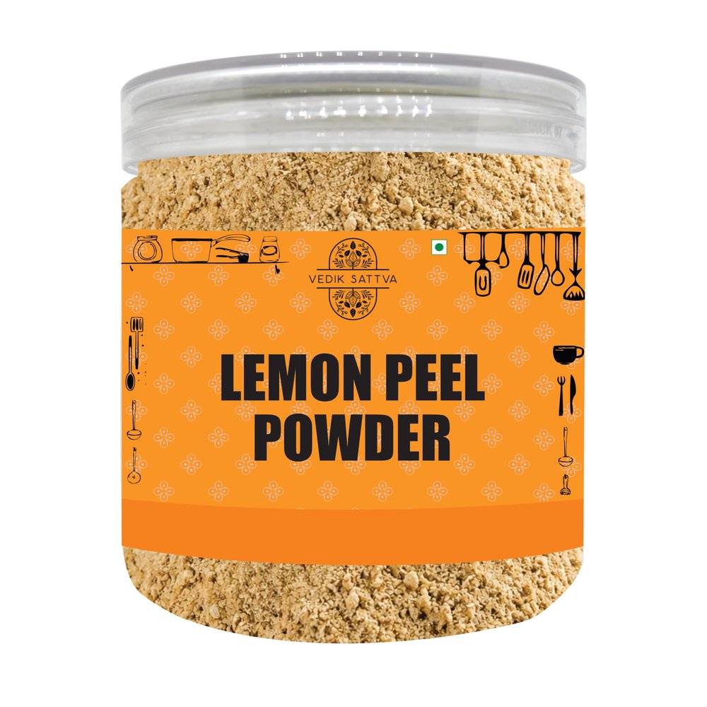 Vedik Sattva Lemon Peel Powder Zesty Citrus Boost for Everyday Wellness