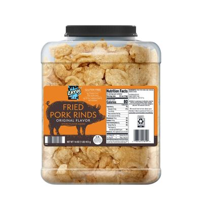 Memberr- Mark Original Fried Pork Rinds, 16 oz Crispy Pork Skins, Keto Friendly Snack, Low Carb, Gluten Free, High Protein