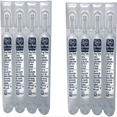 GREIGHT BRAND PRODUCTS Eys Eye Wash 15ml Vials, 8 Vials Per Pack