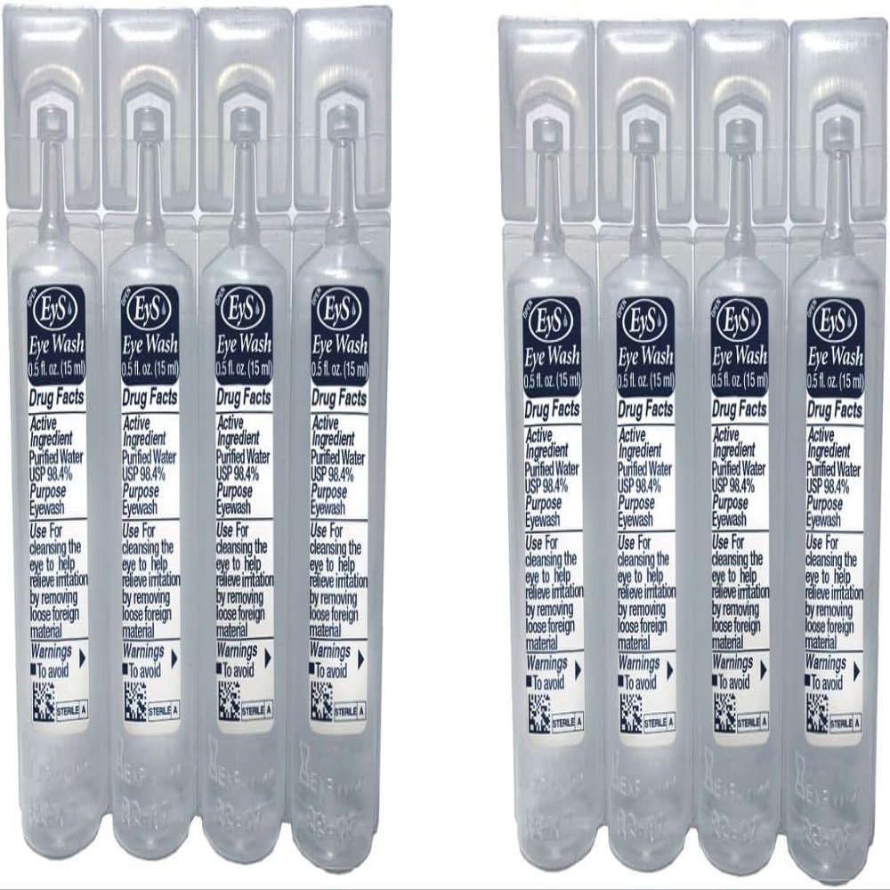 GREIGHT BRAND PRODUCTS Eys Eye Wash 15ml Vials, 8 Vials Per Pack