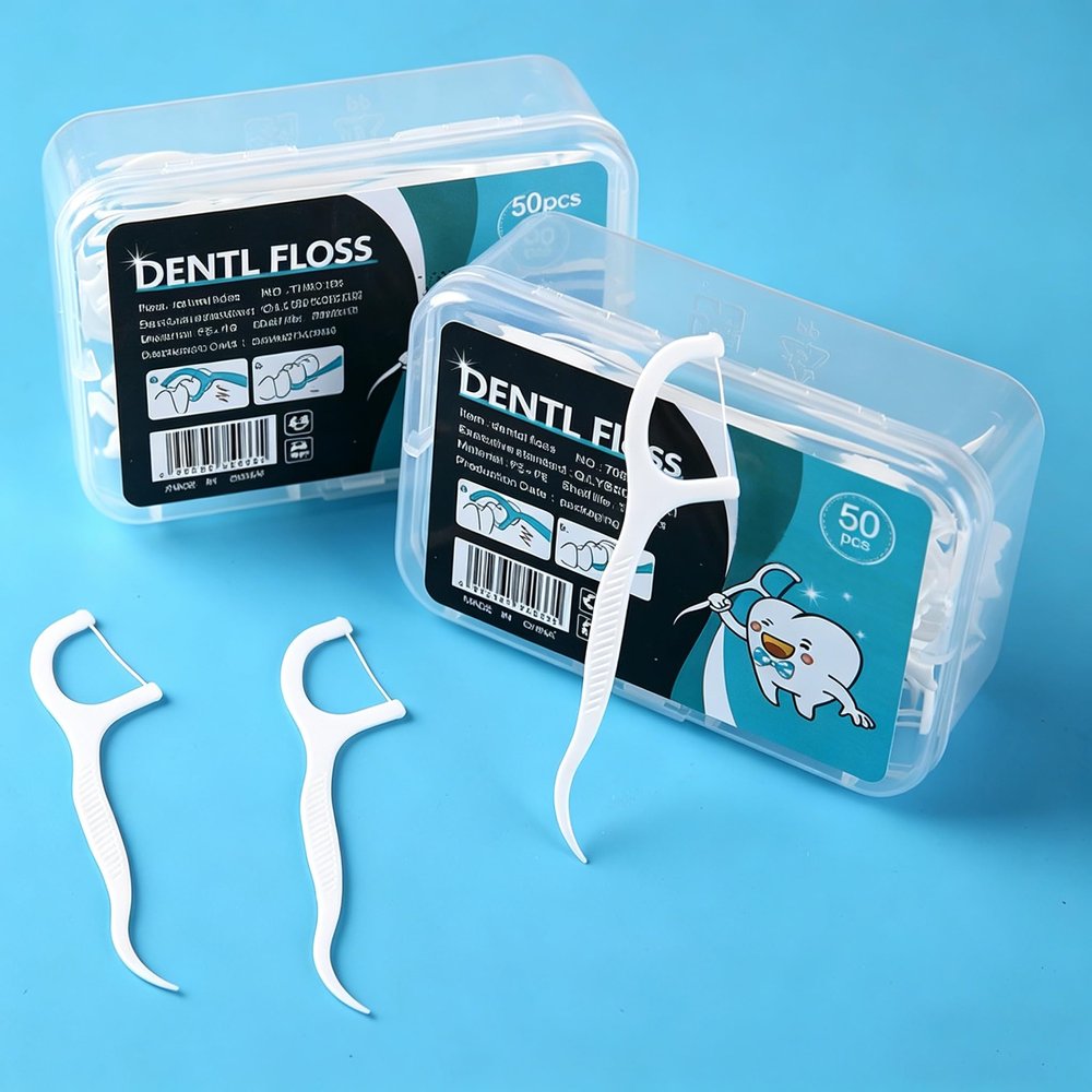 Professional Clean Floss Picks, Extra Strong Shred-Resistant Floss, Easy Grip Handle, Dental Flossers for Adults, 100 Count (100)