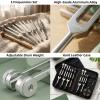Blinvcra 5 in 1 Tuning Forks for Healing Set, 5 Frequencies (128Hz, 136.1Hz, 256Hz, 384Hz, 528Hz) Sound Therapy Kit with Activator & Leather Case, Premium Gift for Meditation, Yoga & Chakra view 3