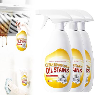 AYNUUY Heavy Duty Degreaser, Kitchen Heavy Duty Cleaner Spray Portable Degreasing Spray, All-Purpose Kitchen Pots and Pan Cleaner for Appliances Countertops Range Hoods (3 Pcs)