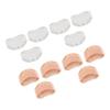 FIXOSHEE Silicone Forefoot Anti-wear Pads 6 Pairs Set, Skid-Resistance Half Foot Cushions for High Heels, Soft Honeycomb Shoe Inserts for Blister Prevention and Foot Relief Random Color view 1