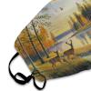 Unisex Comfortable Protective Masks Mouth Cloth Shields for Sports Travel Hiking, Anti Dust Windproof Face Balaclavas (Lakeside Landscape Sunset Deer Trees Scenery Mouth Covers) view 3
