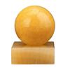 Crystal Ball Cracked Topaz Crystal Ball with Base Office Auspicious Ball Feng Shui Ball Stone Carving Gift Ornaments Crystal Ball(8CM) view 1