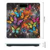 Art Graffiti Butterflies Print Scale for Body Weight Automatic On Or Off Digital Scale 4-Sensor Bathroom BMI Scales Bright LED Display and Clear Numbers Scales for Pet Bedroom view 2