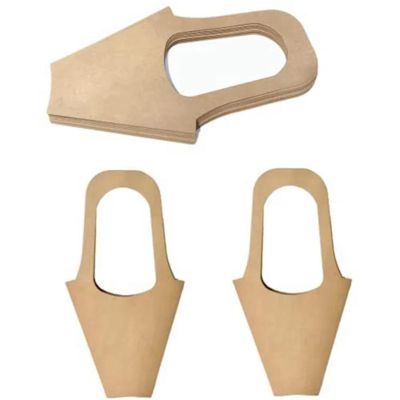 Nikeg Kraft Paper Flower Gift Bags 20Pcs Bouquets Bags Small Paper Gift With Handle Flowers Wrapping Home Decoration (Size: Medium)