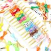 Ktann Metallic Twist Ties 300Pcs Bow Metallic Twist Ties Bow Tie Golden Wire Colorful Bowknot for Food Cookies Lollipop Candy Bags Sealing Fixed Ties(Light green) view 3