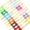 Ktann Metallic Twist Ties 300Pcs Bow Metallic Twist Ties Bow Tie Golden Wire Colorful Bowknot for Food Cookies Lollipop Candy Bags Sealing Fixed Ties(Light green) view 4