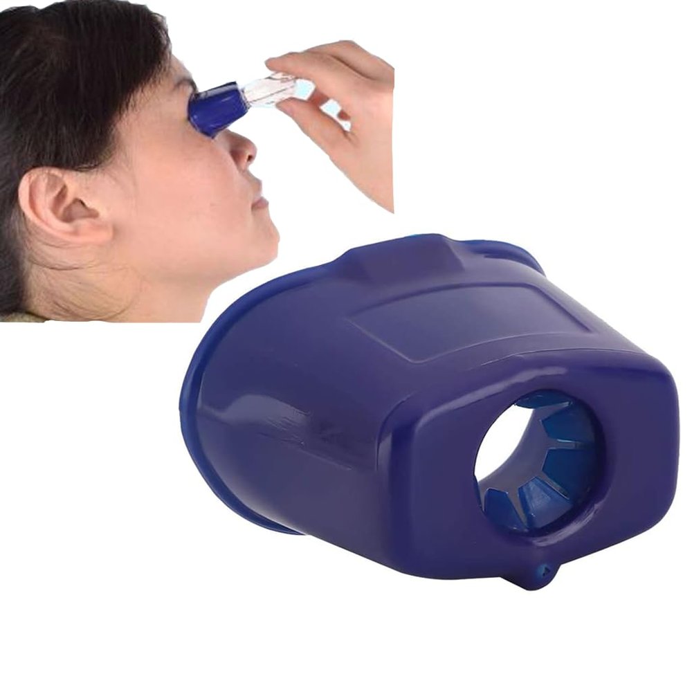 Eye Drop Guide Easy to Use Eyedrop Guide Eye Dropper Guide Eye Drop Helper for Adults Works with Most Eye Drop Bottles