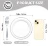 Sylans 240PCS Silver Dessert Plates and Forks for 120 Guests view 2