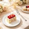 Sylans 240PCS Silver Dessert Plates and Forks for 120 Guests view 4
