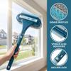 2-in-1 Multi-Purpose Cleaning Brush, New Window Screen Cleaner Tool with Squeegee, Mesh Screen Cleaner, Window Cleaner Tool for Window, Door, Porch Screens (Yellow 1 Pcs) view 2