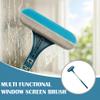 2-in-1 Multi-Purpose Cleaning Brush, New Window Screen Cleaner Tool with Squeegee, Mesh Screen Cleaner, Window Cleaner Tool for Window, Door, Porch Screens (Yellow 1 Pcs) view 3