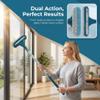 2-in-1 Multi-Purpose Cleaning Brush, New Window Screen Cleaner Tool with Squeegee, Mesh Screen Cleaner, Window Cleaner Tool for Window, Door, Porch Screens (Yellow 1 Pcs) view 4