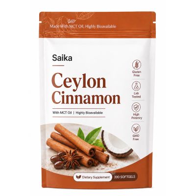 Saphily Saika Ceylon Cinnamon Softgels with MCT Oil