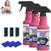 Cleaner And Degreaser Smoky Stains,Fast-Acting Heavy-Duty Grill Degreaser Spray,Greasy Dirt Clean Spray Clean Away Kitchen Oil Stains,Kitchen Degreaser Foam Cleaner,For Range Hoods,Ovens,Bbq (3PC) view 1