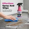 Cleaner And Degreaser Smoky Stains,Fast-Acting Heavy-Duty Grill Degreaser Spray,Greasy Dirt Clean Spray Clean Away Kitchen Oil Stains,Kitchen Degreaser Foam Cleaner,For Range Hoods,Ovens,Bbq (2PC) view 2