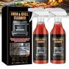 Oven and Grill Cleaner Spray, Cleaner and Degreaser for Grill, Heavy-Duty Grill Degreaser Spray, Eliminates Thick Grease & Build Up, Easy Off Oven Cleaner for Home (2pcs) view 1