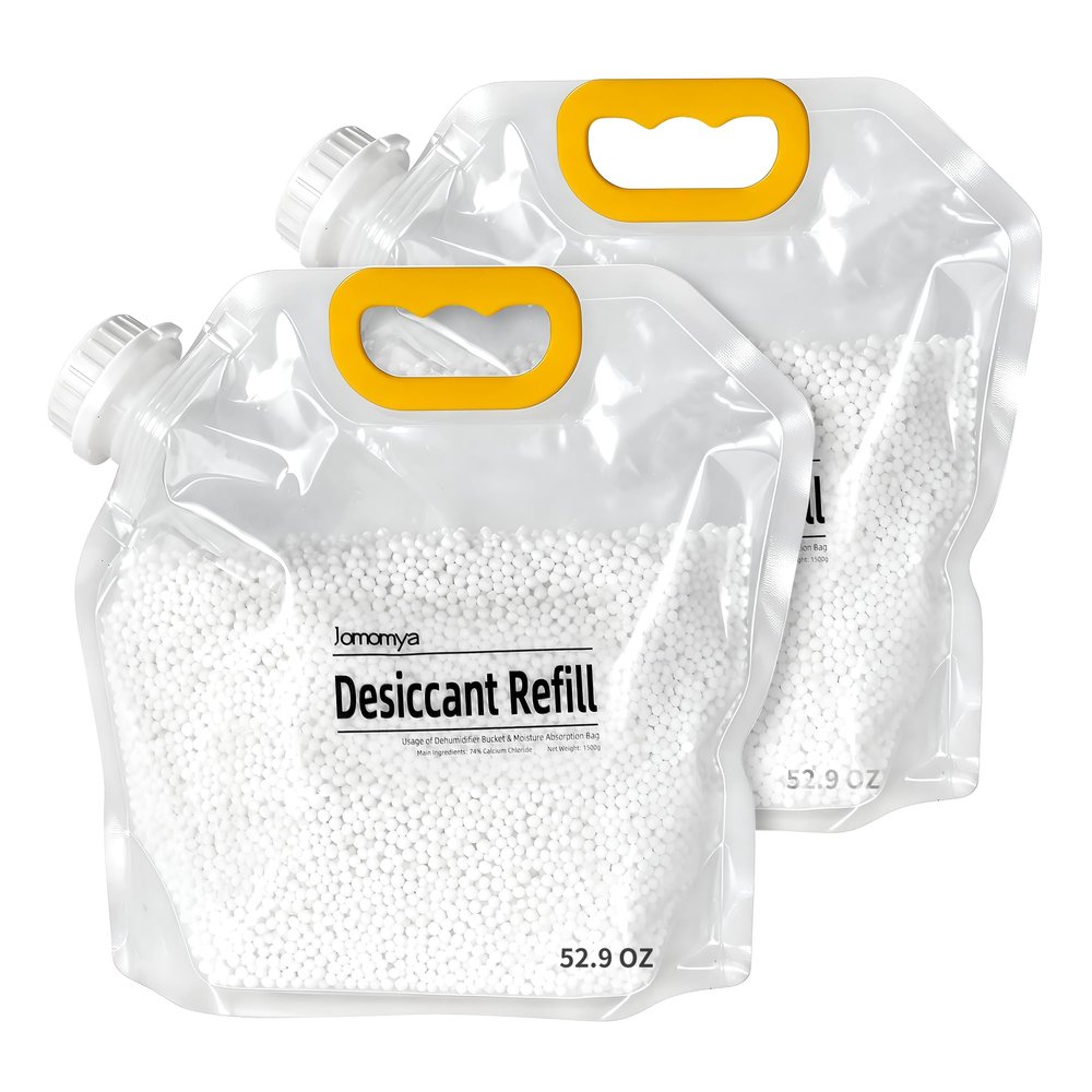 2 Pcs Moisture Absorbers Refill Beads, Calcium Chloride Desiccant, 105.8 oz