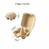 Ykybhx 25PCS Rectangle Shaped Eggs Cartons 10.5x10cm Reusable Natural Pulp Cardboard 4 Count Paper Pulp Egg Container Cardboard Storage Baskets Holder Tray for Kitchen Market Farm 02 view 2