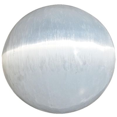 UNYQBFKM Natural White Selenite Crystal Ball, Polished Gypsum Sphere for Meditation, Feng Shui, Energy Cleansing & Chakra Balancing, Healing Stone for Home Office Decor, Spiritual Reiki,150MM