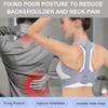 YMGSCC Adjustable Back Shoulder Posture Corrector Belt Clavicle Spine Support Reshape Your Body Home Office Sport Upper Neck Brace view 3